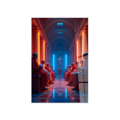 Peinture décorative en verre trempé