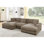 Grand canapé modulaire à double assise en velours côtelé Large Seating