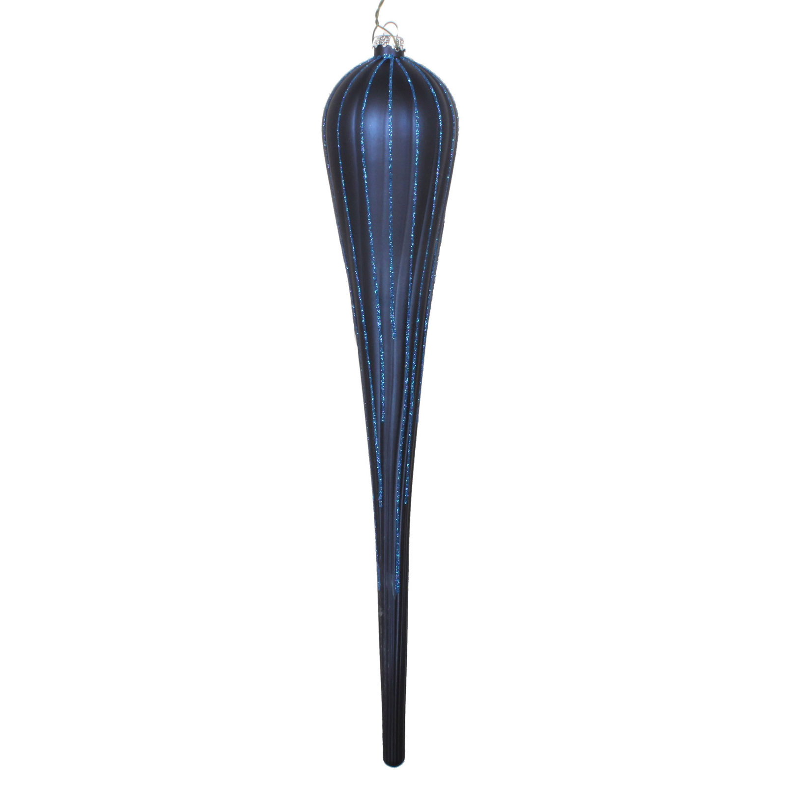 16" Shatterproof Finial Ornament, Midnight Blue