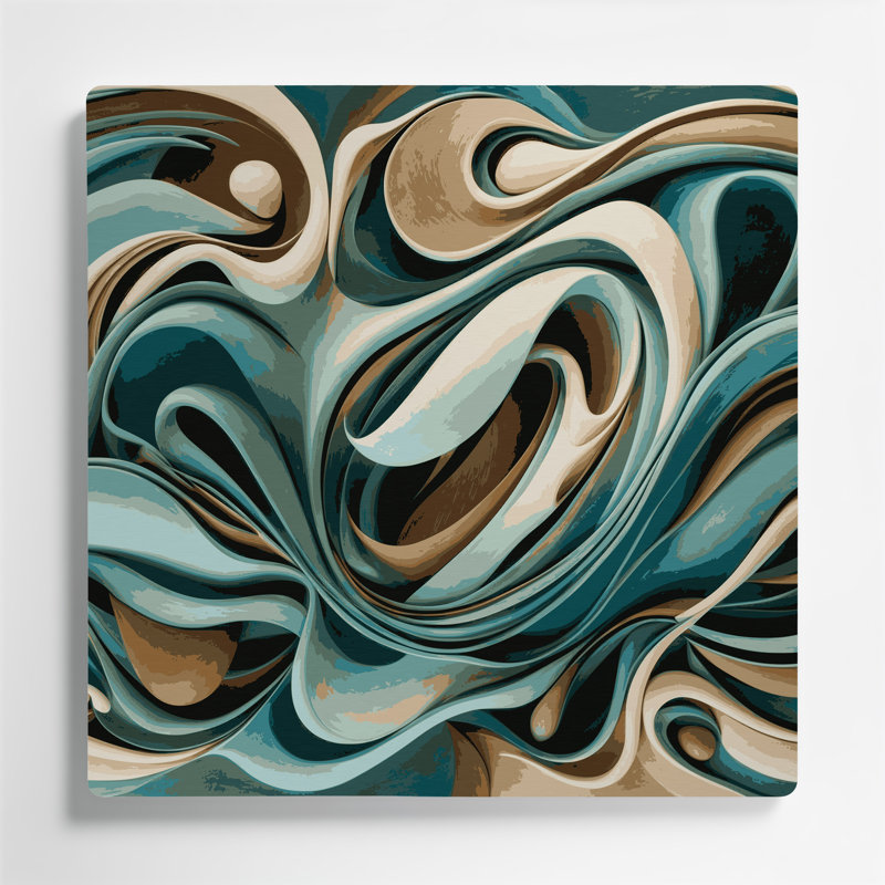 Biomorphic Abstraction 37, art mural gris en métal, H 16 po x l 16 po