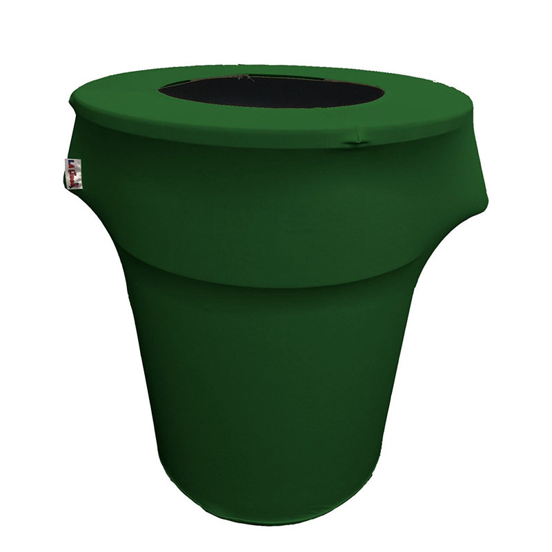 Housse pour poubelle extensible en élasthanne, Vert émeraude