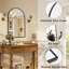 Miroir de salle de bain mural en aluminium avec cadre arqué - Basics by Wayfair ™-1908623977-1908623983