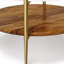 17" White Solid Wood Round End Table