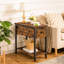 Cargan 48 cm W Iron Bedside Table