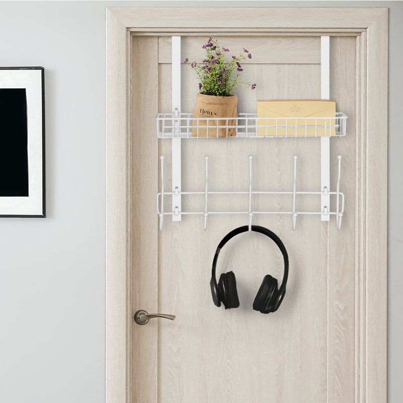 Porte-crochet de porte utilitaire blanc