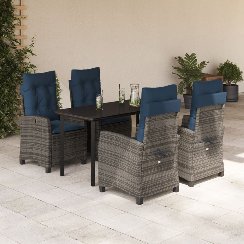 Table rectangulaire 5 pièces Vidaxl