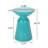 Outdoor Metal End Table -Large-1119095376