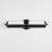 Modern 2-Light Matte Black LED Wall Sconce with Rotatable Acrylic Tube Shades