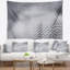 Tapisserie de conception abstraite prickly blanc 3d-28494338