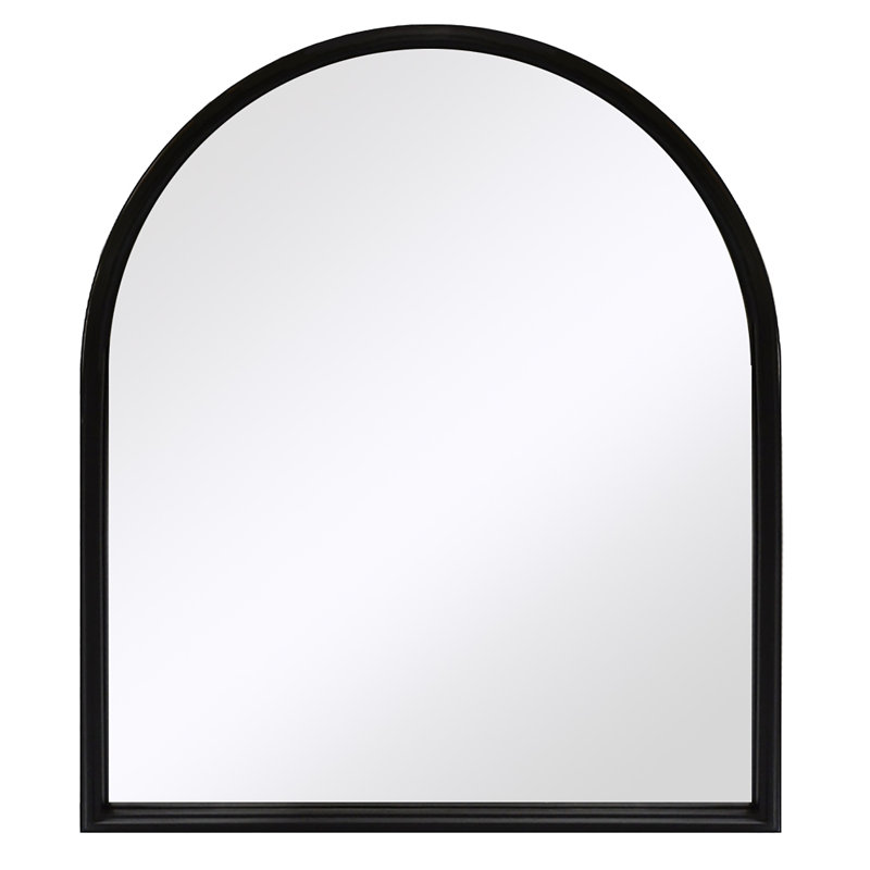 Godeleine Metal Framed Wall Mounted Accent Mirror in Black