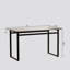 51" Modern Minimalist Rectangular Glass Dining Table For 4-6 With 0.31" Tempered Glass Tabletop And Black Chrome Metal Legs, Writing Table Desk, For Kitchen Dining Living Room (0 Damage)-1184582743