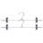 Metal Non-Slip Hangers With Clips for Skirt/Pants-399840893-399840894