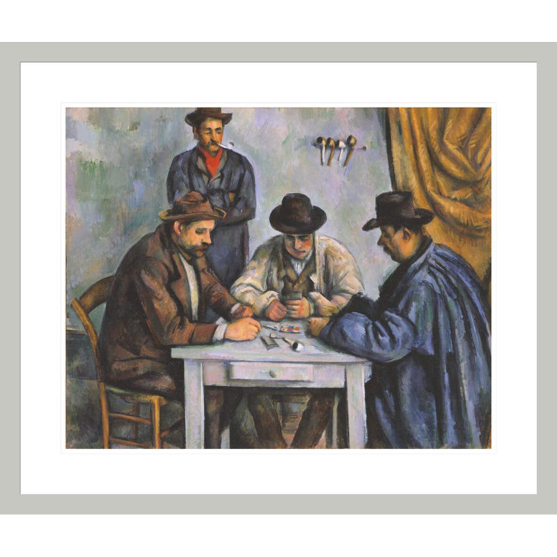 Les joueurs de cartes par Paul Cézanne, H 23,5 po x l 27,7 po