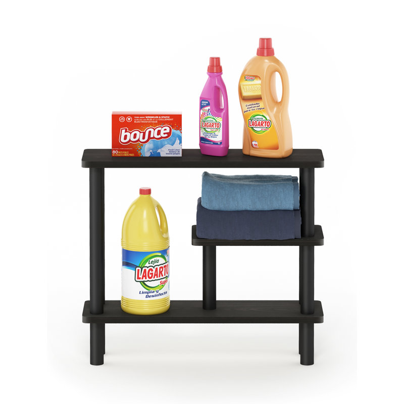 53 cm W Shelving Unit, Espresso/Black