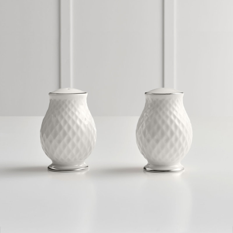 Brand Calline Salt And Pepper Shaker Set, Silver