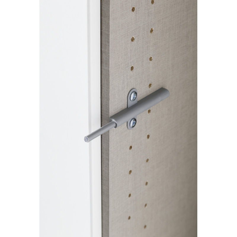 Wardrobe wardrobe set COSTA handle-less front, push-to-open, Metallic Grey