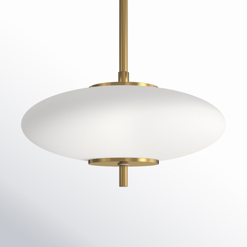 Botir 1 - Light LED Single Pendant, Aged Brass