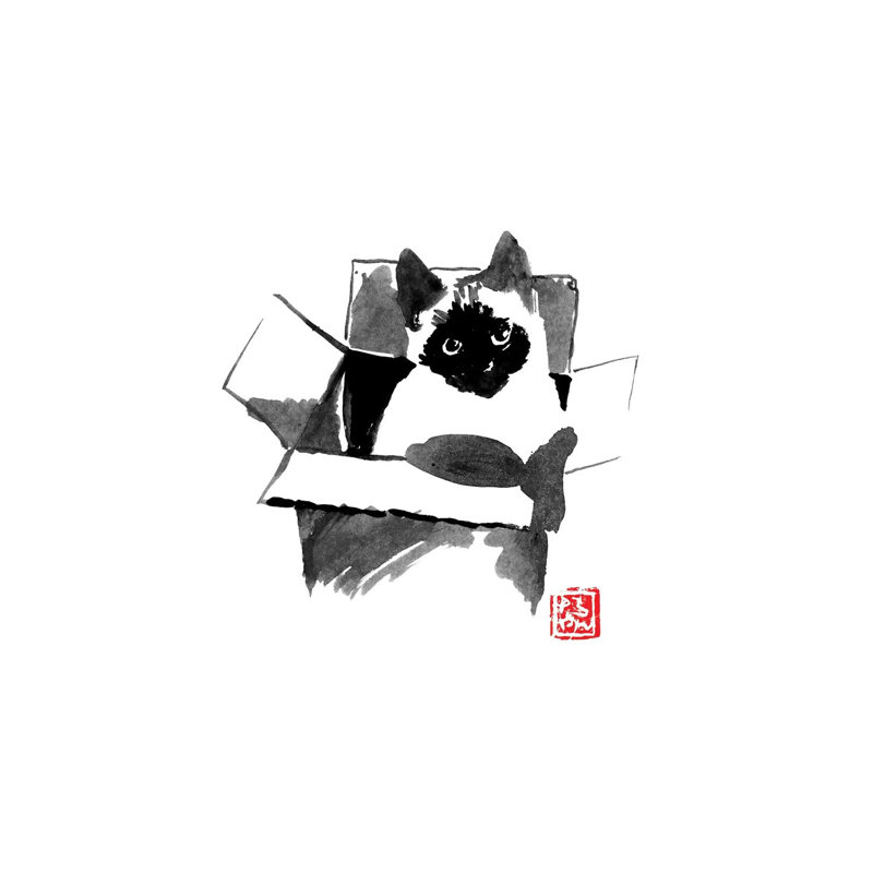 In The Box by Péchane - Print on Canvas, 20.32 cm H x 30.48 cm W, Wrapped Canvas