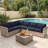 Outdoor Cushions 5” Replacement Patio Cushions For 6-Seat Sectional Sets (Cushions Only)-1865533090