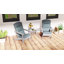 Coussin de chaise d'extérieur avec attaches de dossier Adirondack, gris foncé-141563210-141563209