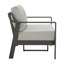 Causeuse d'extérieur en aluminium avec coussins de 52,8 po de largeur-533826500