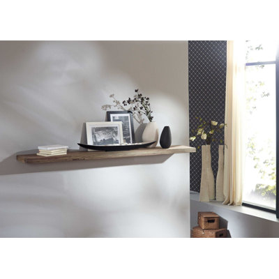 Nature Rosewood Solid Wood Floating Shelf