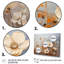 Attilio - blanc, orange, minimalisme, collage de fleurs - impression-1010682598-1010682599