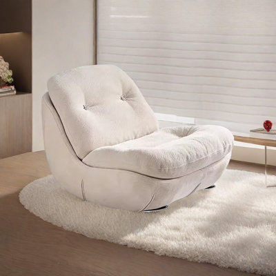 Chaise berçante en métal Italian Light Luxury