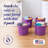 Homz 17 Gallon Indoor Outdoor Storage Bucket w/ Rope Handles, Orchid (4 Pack)