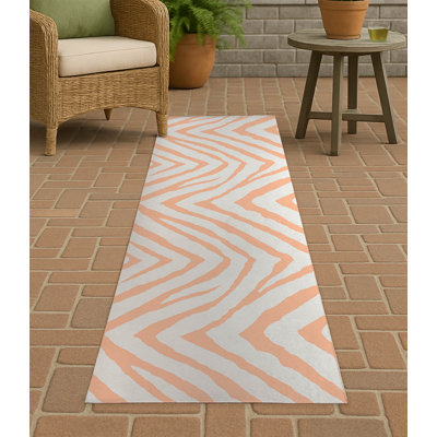 Zebra Stripe Non-Slip Outdoor Rug