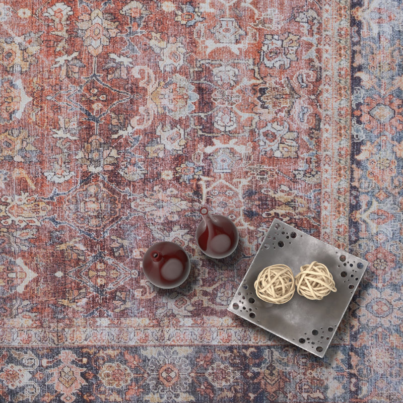 Terra Vintage Persian 4' x 6' Machine Washable Rug