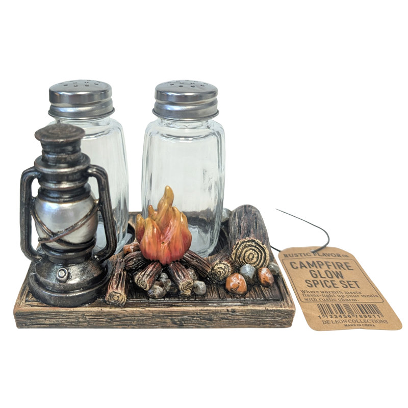 RUSTIC FLAVOR CAMPER COOKOUT S/P HOLDER