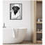 "Black Lab", art mural noir et blanc par The Creative Bunch Studio, reproduction d'art sur toile encadrée-577451664