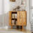 Farmhouse Corner Storage Cabinet, 31.5" Industrial 3-Tier Wooden Organizer with Adjustable Shelf, Freestanding End Table Cupboard for Living Room, Bedroom, Bathroom-403203523