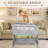Baby Bassinet And Bedside Sleeper For Baby , 7 Height Adjustable Bedside Bassinet With Wheels-113449553