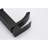 Bathroom Sink Faucet With Matte Black Finish And Waterfall Spout - Single Handle Pop-Up Drain  Overflow Attached  Robust Stainless Steel For Performance Easy Installation Embedded  Dependable