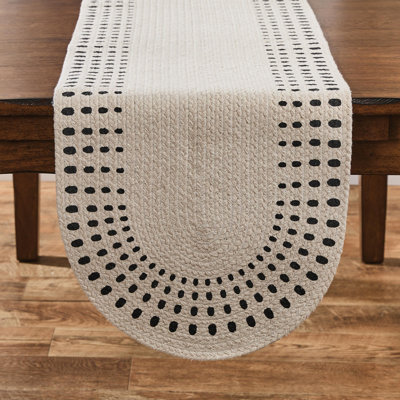  Desi Printed Braided White Runner