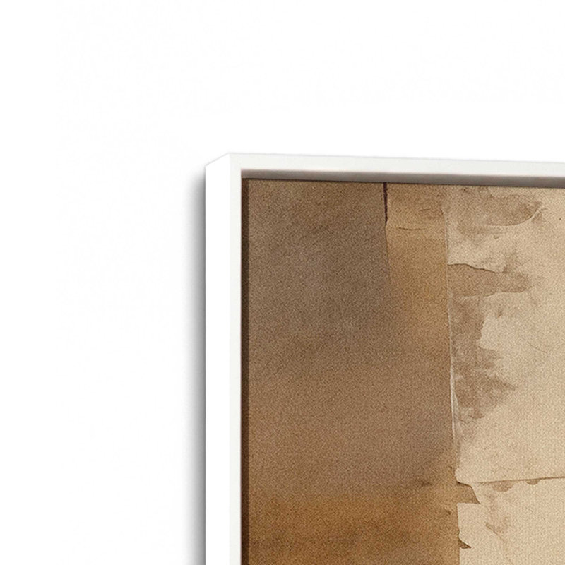 Ensemble de 2 impressions sur toile Sienna, Cadre flottant blanc opaque, H 36,75 po x l 49,5 po x P 1,75 po