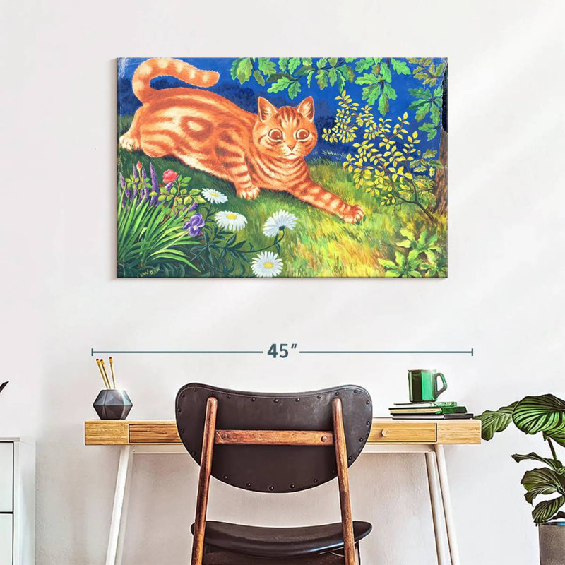 Cat Stalking, 26" H x 39" W