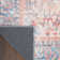 Machine Washable Oriental Blue/Red Area Rug