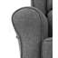 Chaise berçante Fabien en tissu gris
