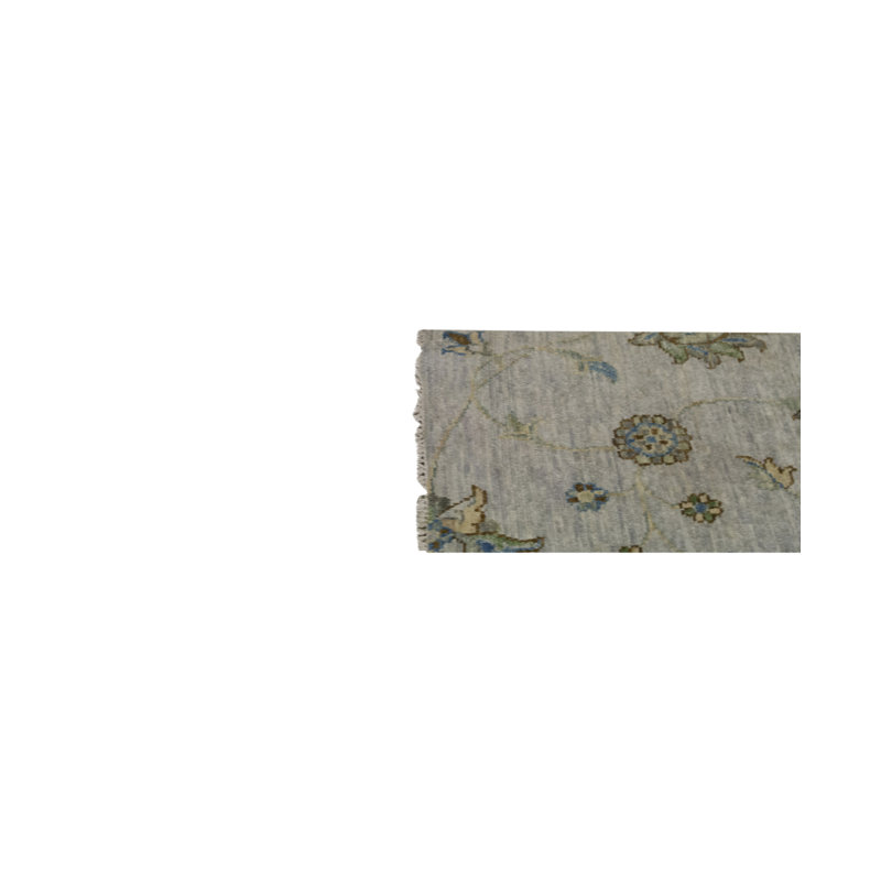 Tapis gris de haute qualité noué à la main