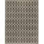 Geometric Area Rug in Dark Gray
