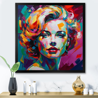 Portrait de femme pop art III