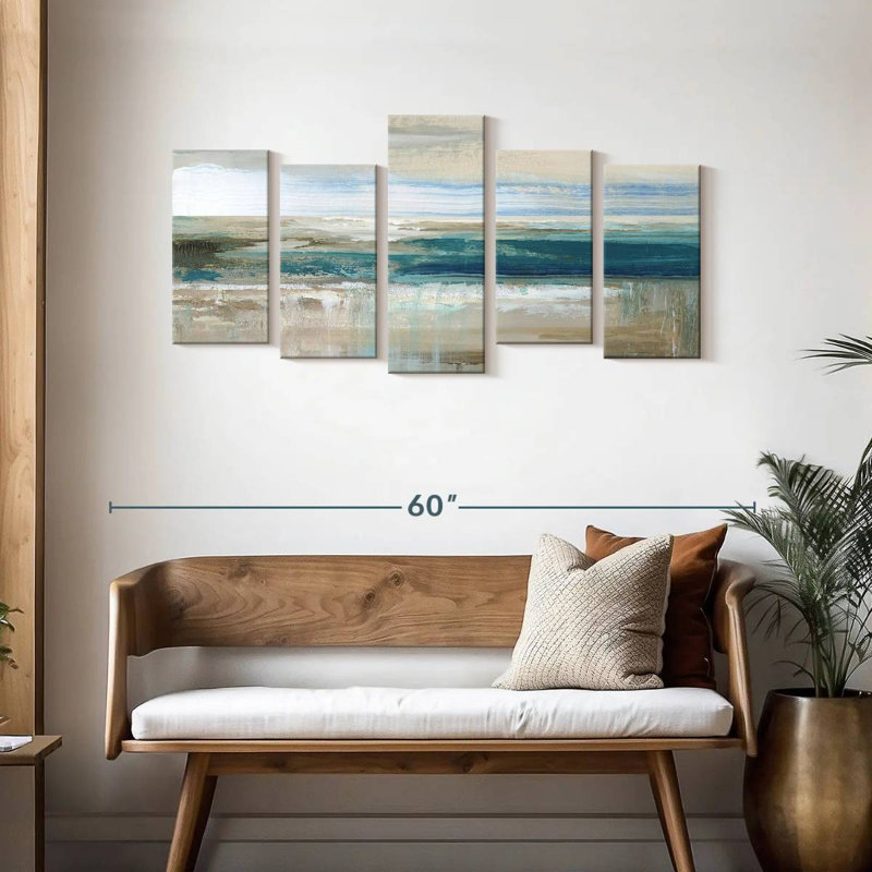 Avery Abstract Sea, 24" H x 49" W