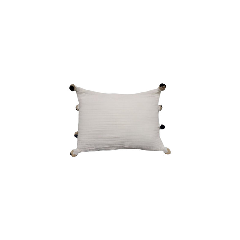 Ls Romy Muslin Pillow , Ivory