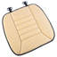 Coussin de siège d'auto - Coussin de siège en mousse à mémoire de forme de 1,2 po d'épaisseur avec ancrages en plastique et fond antidérapant pour auto, chaise de bureau ou maison par Stalwart (noir)
