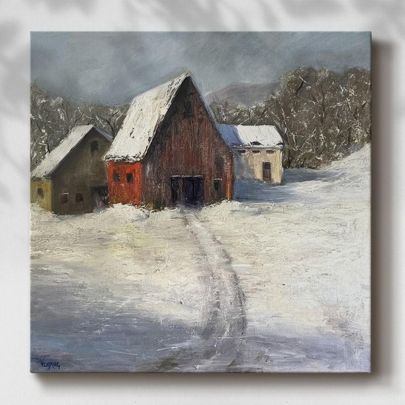 " Winter Homestead I ", 10" H x 10" W x 1.5" D