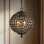 Luminaire suspendu contemporain noir en lustre en cristal W12 "Glam Smoke-1825839136-1851330010
