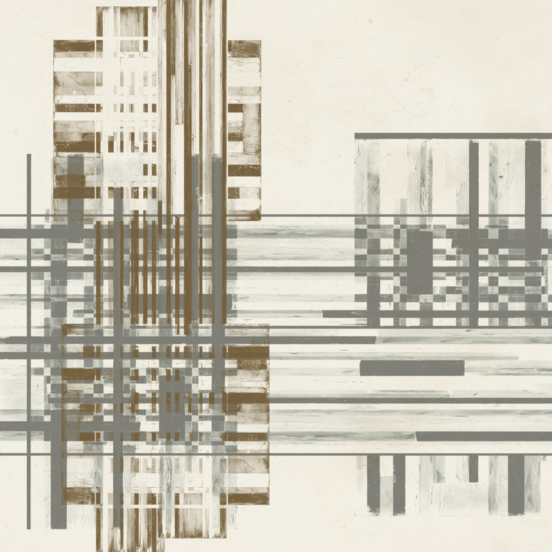 Matrix Illusion I by Jennifer Goldberger - Wrapped Canvas Painting, 30cm H x 30cm W